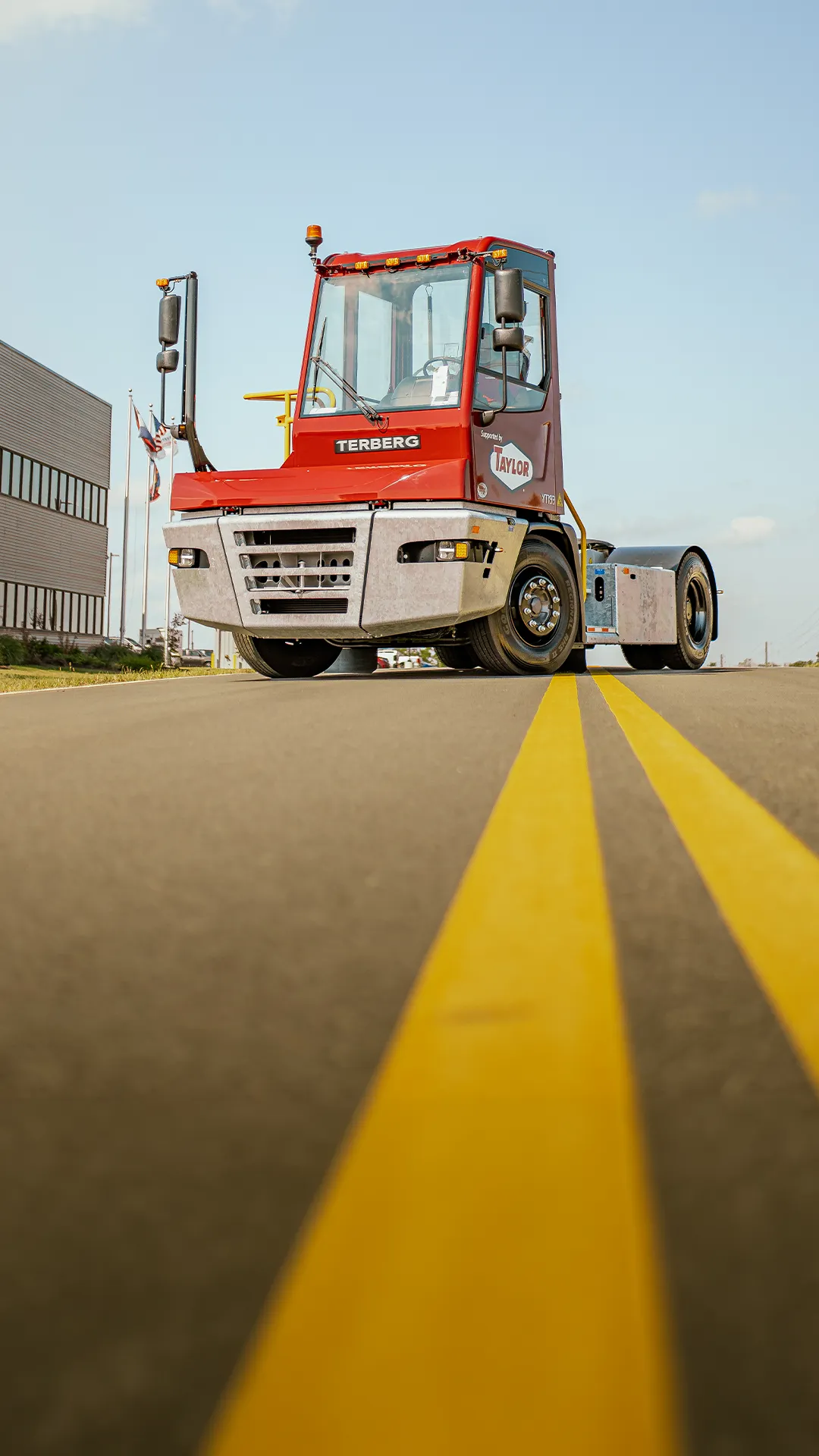 Terberg Taylor terminal tractor working in a yard application